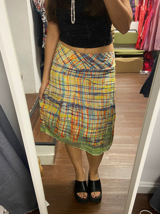 Adorable colorful midi skirt size 40