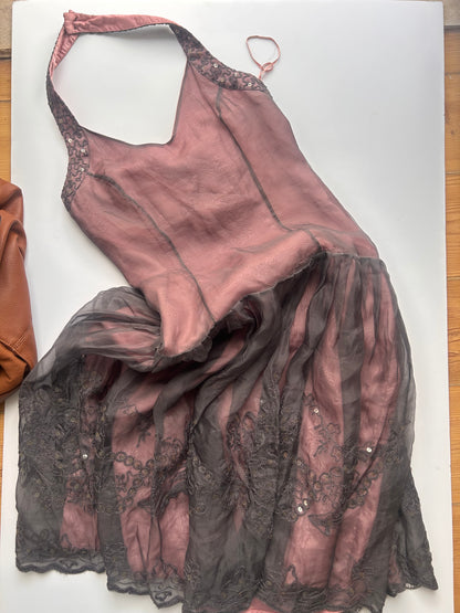 Perfect fairy halter long dress size S (deadstock 160€ new 20 years ago)