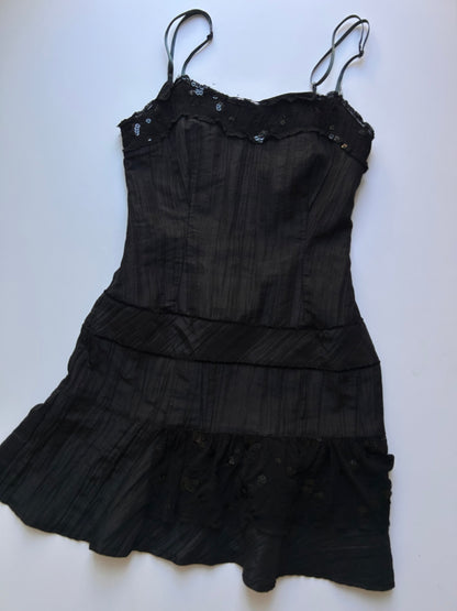 Adorable dark coquette mini dress fairy size XS