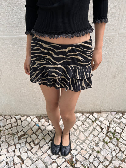 Amazing vintage printed mini skirt Size S