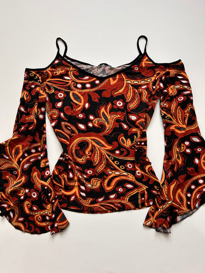 Iconic funky no shoulder top size S