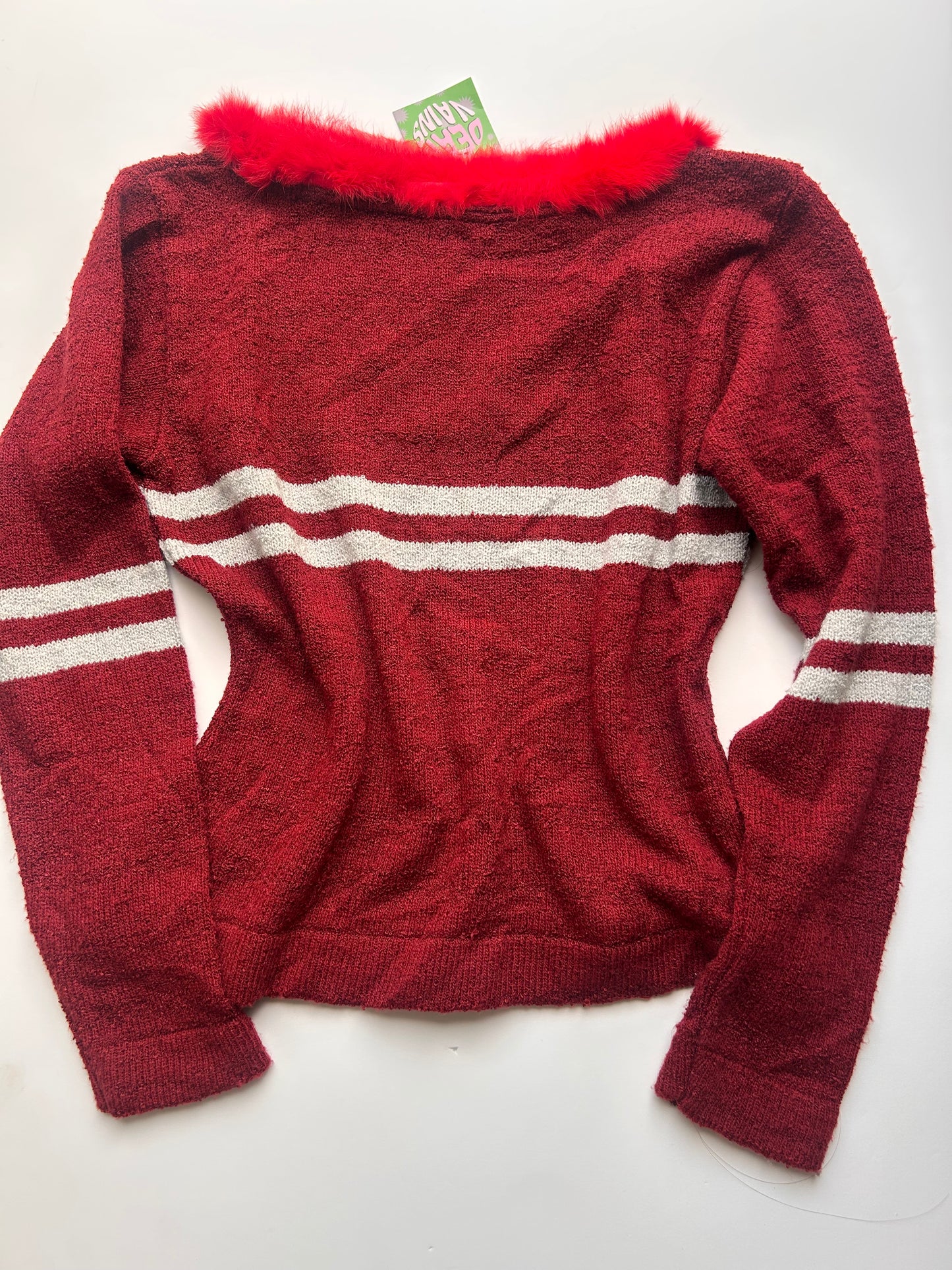 Adorable vintage red long sleeve top size S