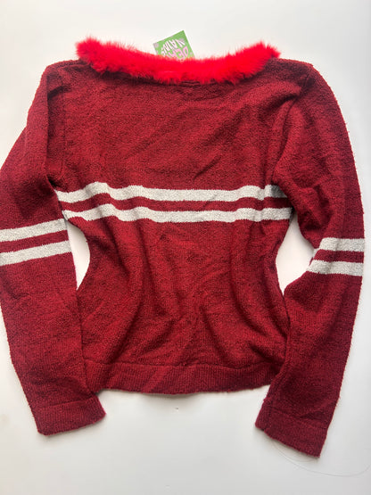 Adorable vintage red long sleeve top size S