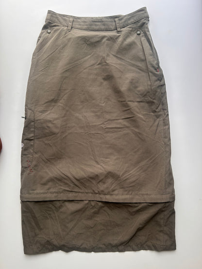 Iconic long dark beige skirt size S