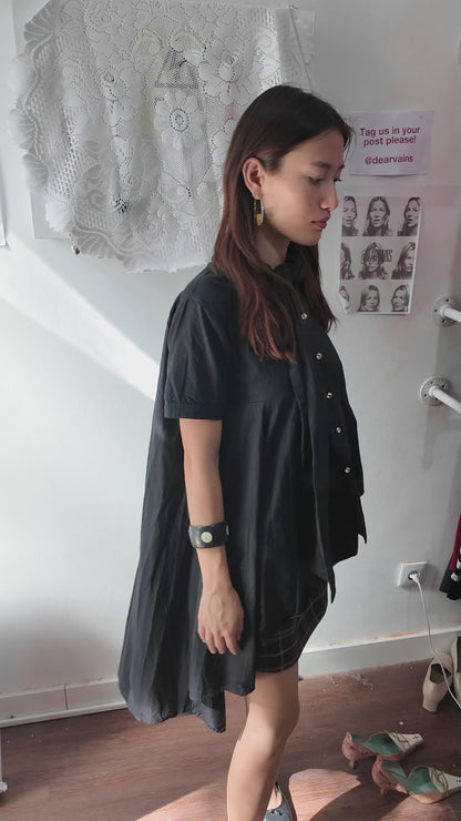 Perfect assymetric black top size S